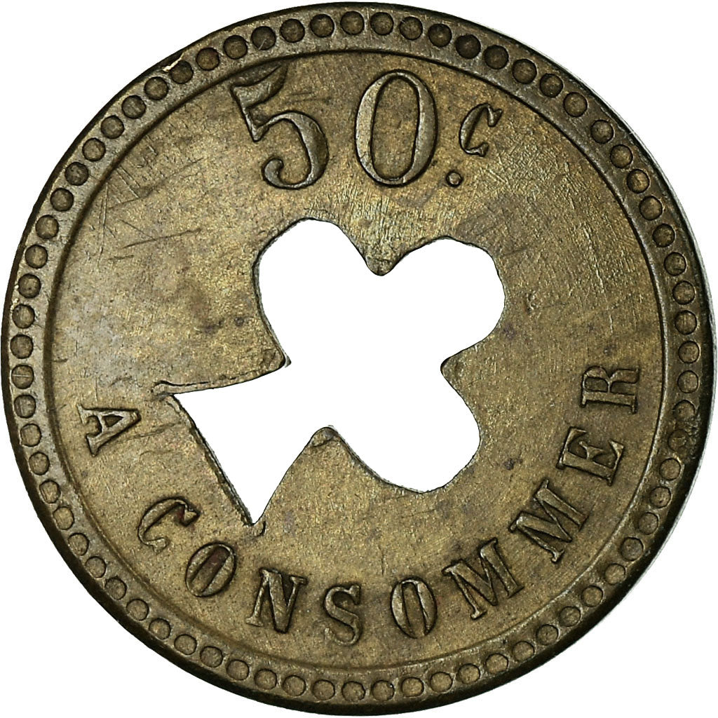 France, 50 Centimes, Token 