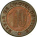 Monnaie, France, Bazar de l'Hôtel de Ville, Bar B.H.V, Paris, 10 Centimes, SUP