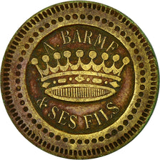 France, 20 Centimes, Token "à consommer", A. Barme & ses Fils, EF(40-45), Brass