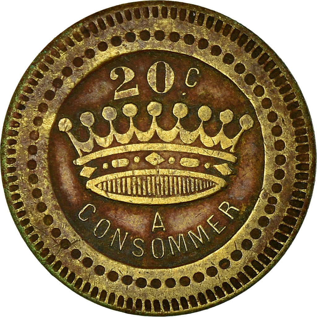 France, 20 Centimes, Token 