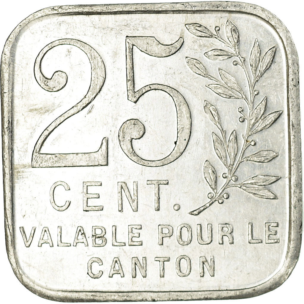 Moneda, Francia, Union Commerciale, Pacy-sur-Eure, 25 Centimes, 1921-1925, EBC