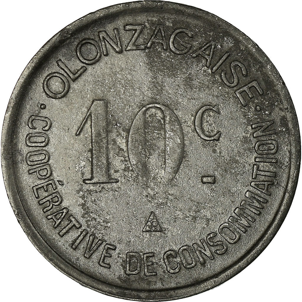 Moneta, Francia, Coopérative de Consommation, Olonzac, 10 Centimes, 1918, BB