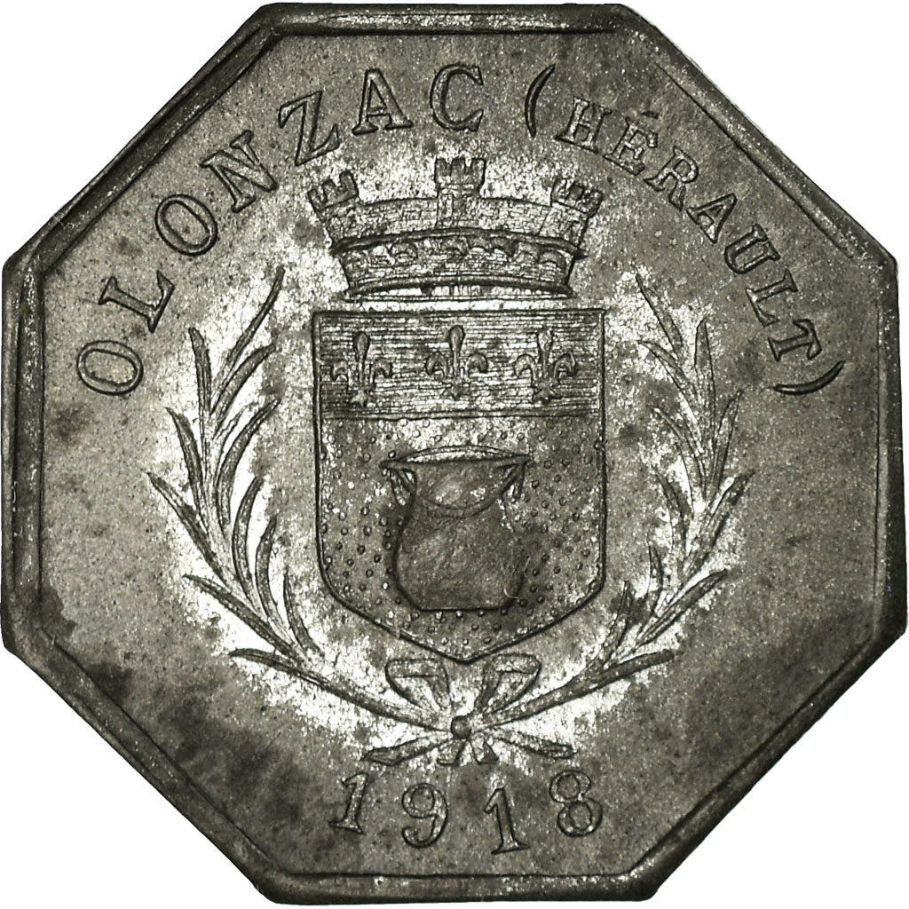 Coin, France, Coopérative de Consommation, Olonzac, 25 Centimes, 1918
