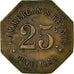 Coin, France, Commerçants Réunis, Ouveillan, 25 Centimes, EF(40-45), Brass