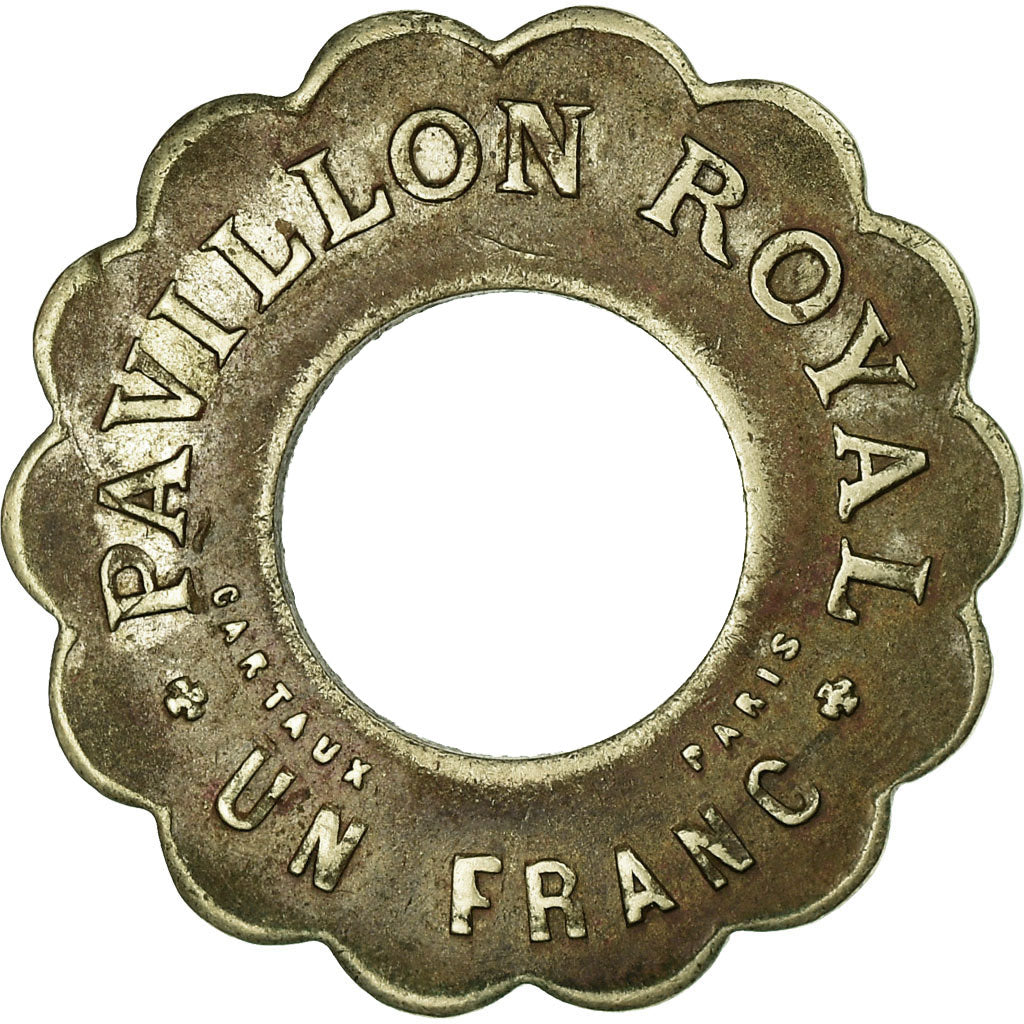 Moneta, Francia, Pavillon Royal, Paris, 1 Franc, BB, Nickel plated brass