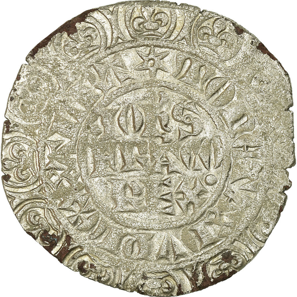 Munten, Frankrijk, Jean II le Bon, Gros à l’étoile, 1360, FR+, Billon
