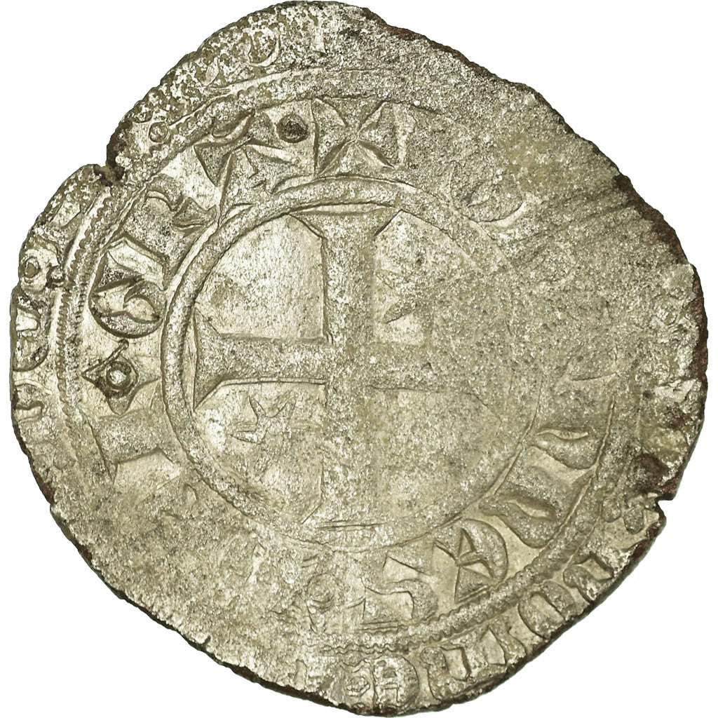 Coin, France, Jean II le Bon, Gros à l’étoile, 1360, VF(20-25), Billon