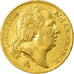Moneda, Francia, Louis XVIII, 20 Francs, 1820, Paris, MBC, Oro, KM:712.1