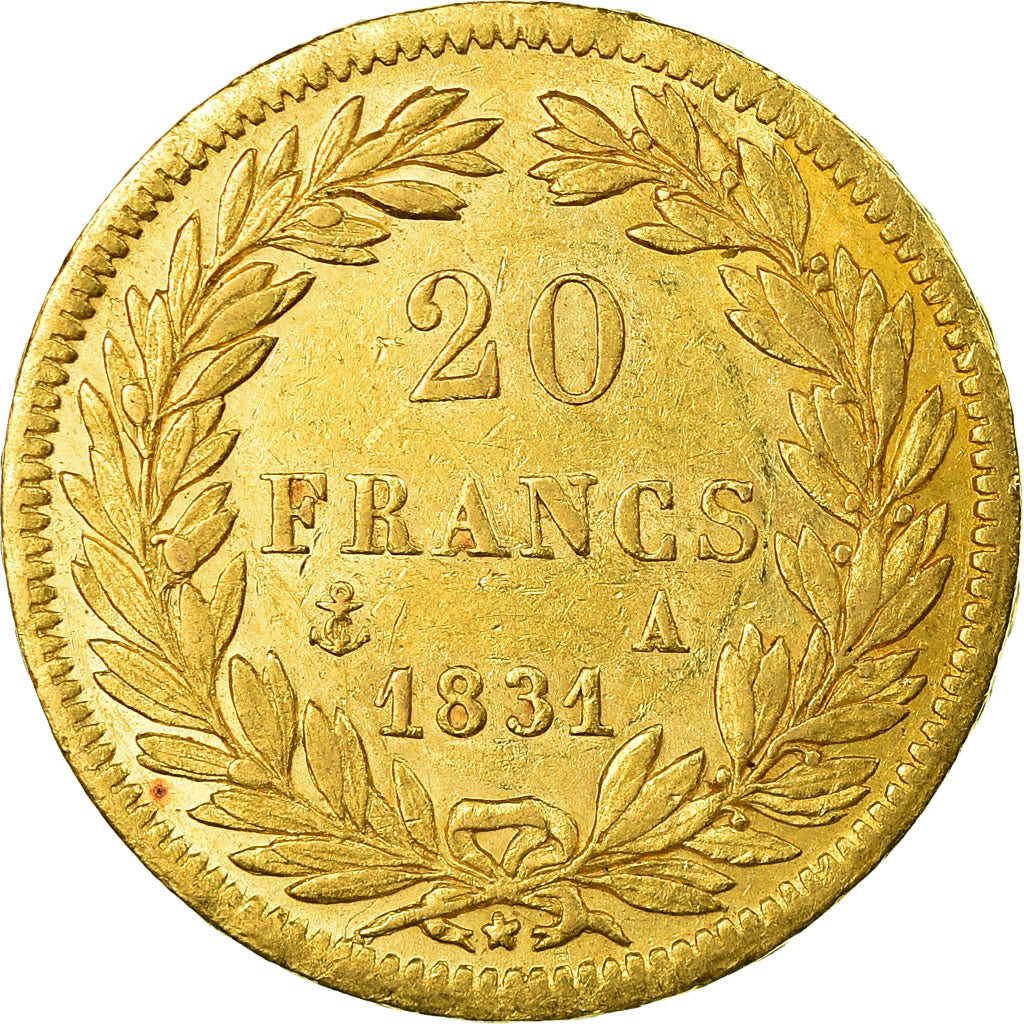 Münze, Frankreich, Louis-Philippe, 20 Francs, 1831, Paris, SS, Gold, KM:739.1