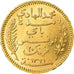 Coin, Tunisia, Muhammad al-Hadi Bey, 20 Francs, 1903, Paris, MS(63), Gold