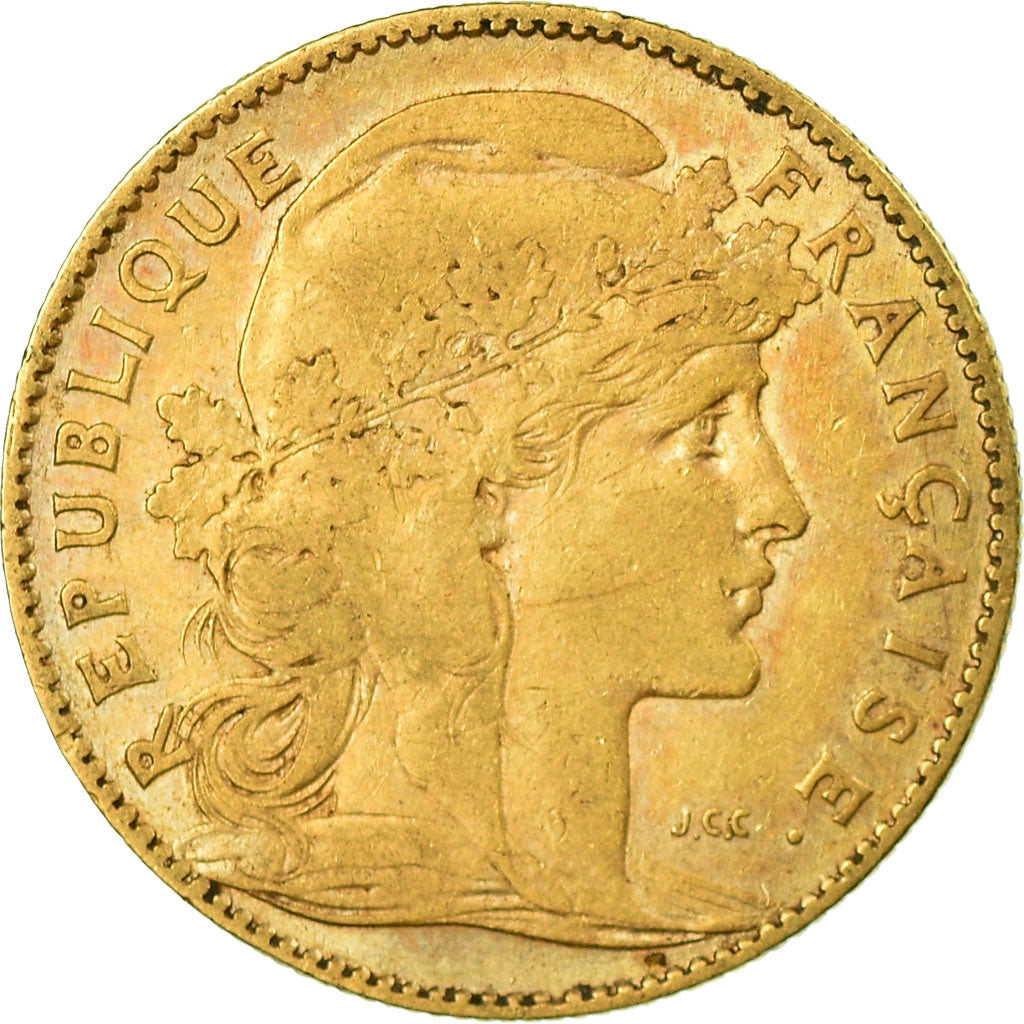 Coin, France, Marianne, 10 Francs, 1901, Paris, VF(30-35), Gold, KM:846