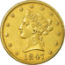 Moneda, Estados Unidos, Coronet Head, $10, Eagle, 1847, Philadelphia, MBC, Oro