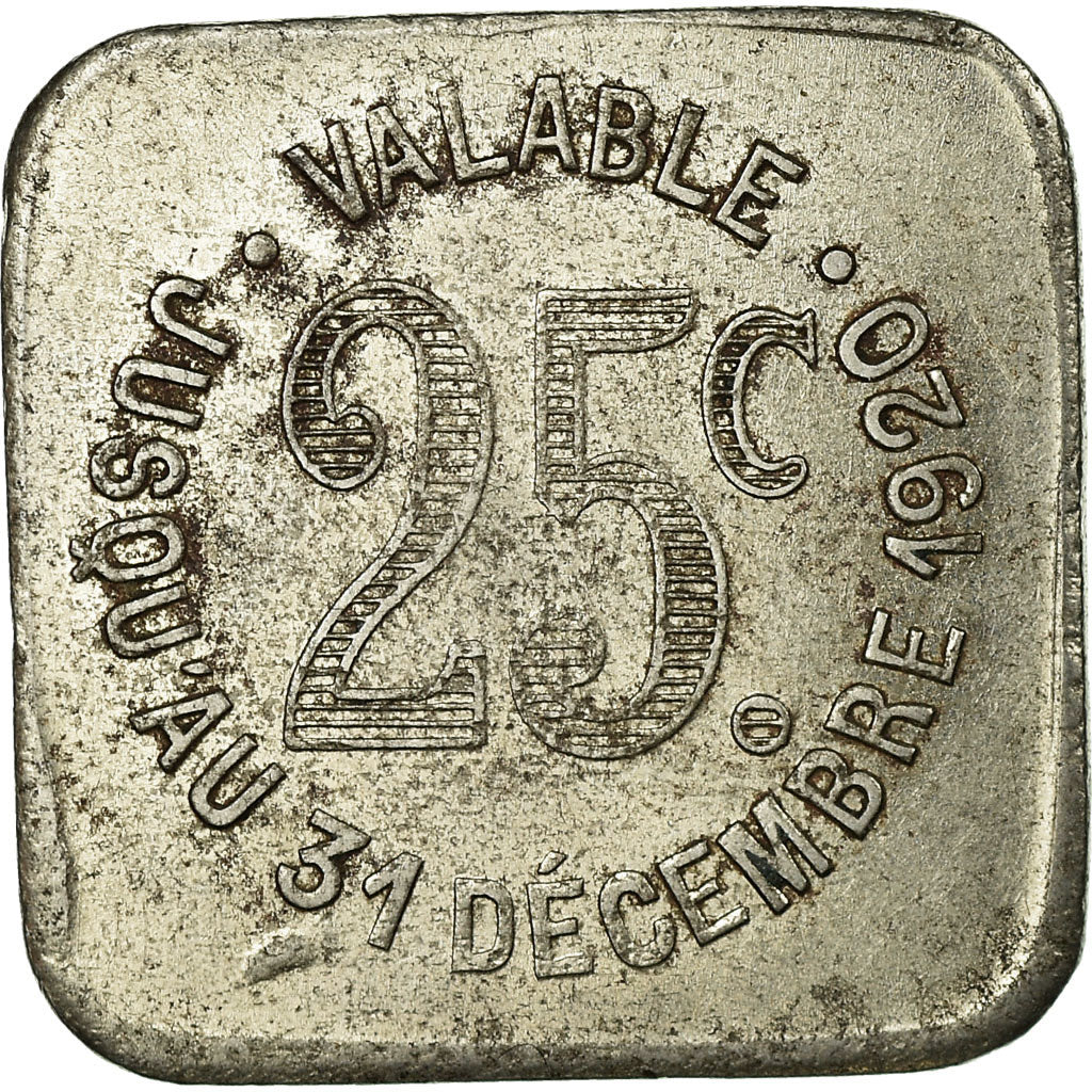 Monnaie, France, Ville d'Albi, Albi, 25 Centimes, TTB+, Iron, Elie:10.3