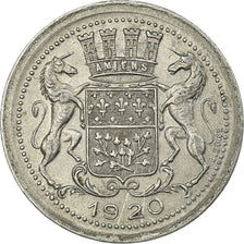 Moeda, França, Chambre de Commerce, Amiens, 10 Centimes, 1920, AU(55-58)