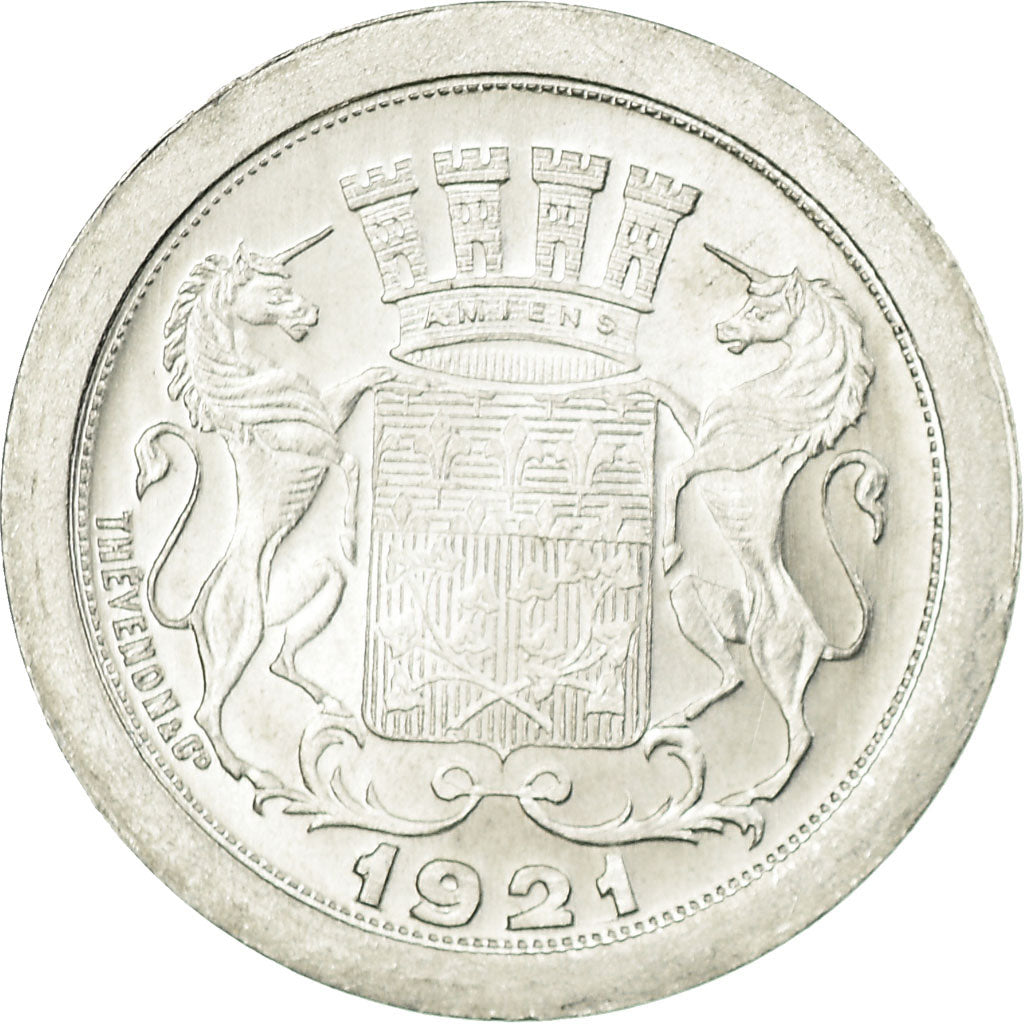 Monnaie, France, Chambre de Commerce, Amiens, 5 Centimes, 1921, SPL, Aluminium