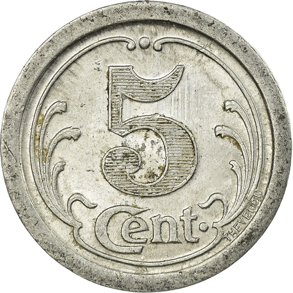 Moneta, Francia, Union Commerciale, Ham, 5 Centimes, 1922, SPL-, Alluminio