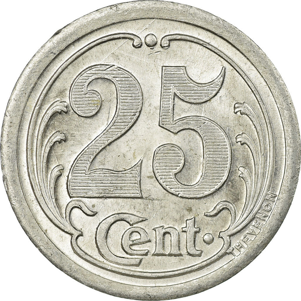 Moneda, Francia, Union Commerciale, Ham, 25 Centimes, 1922, EBC, Aluminio