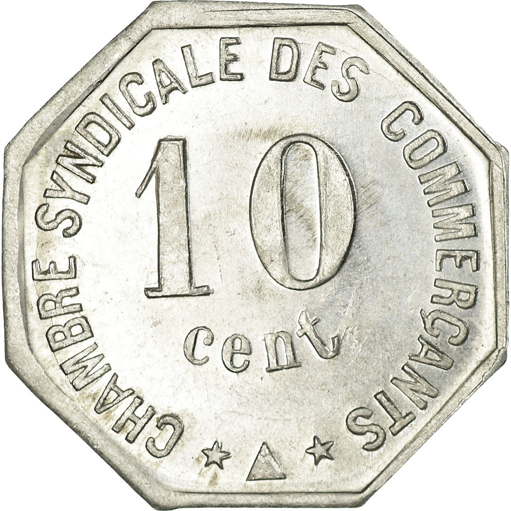 Monnaie, France, Chambre Syndicale des Commerçants, Perpignan, 10 Centimes