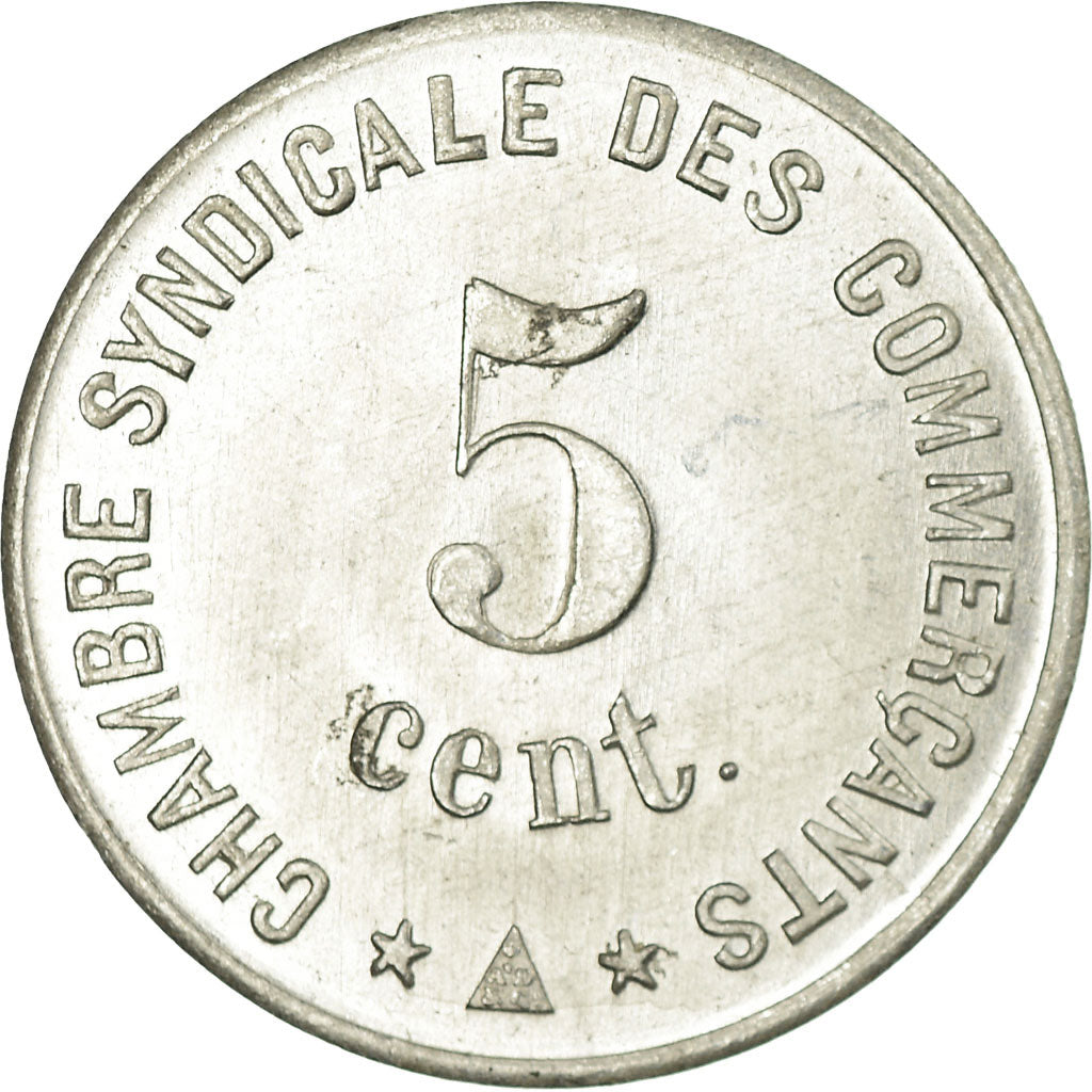 Monnaie, France, Chambre Syndicale des Commerçants, Perpignan, 5 Centimes