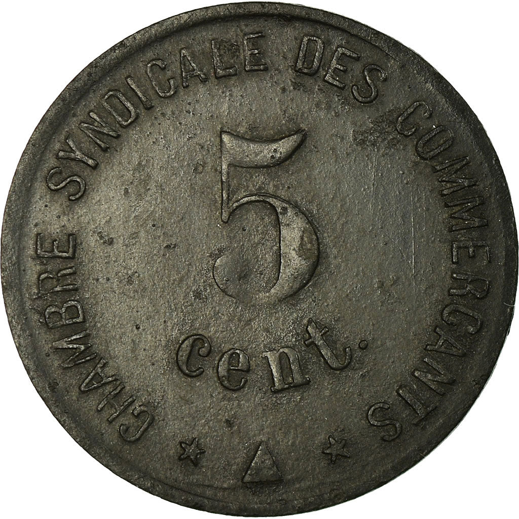 Monnaie, France, Chambre Syndicale des Commerçants, Perpignan, 5 Centimes