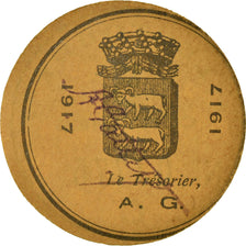 Moeda, França, Lectoure, 5 Centimes, 1917, AU(55-58), Cardboard