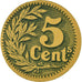 Moeda, França, Banque d'Emission de Lille, Lille, 5 Centimes, 1915, AU(55-58)