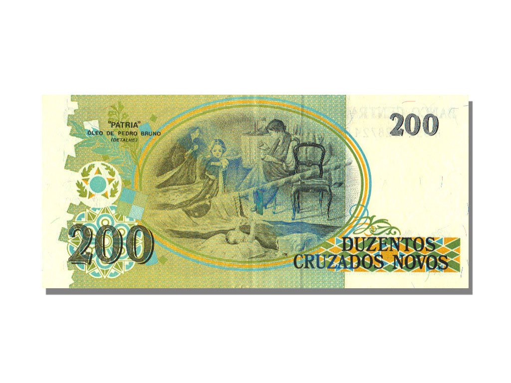 Brazil, 200 Cruzados Novos, UNC(63), A