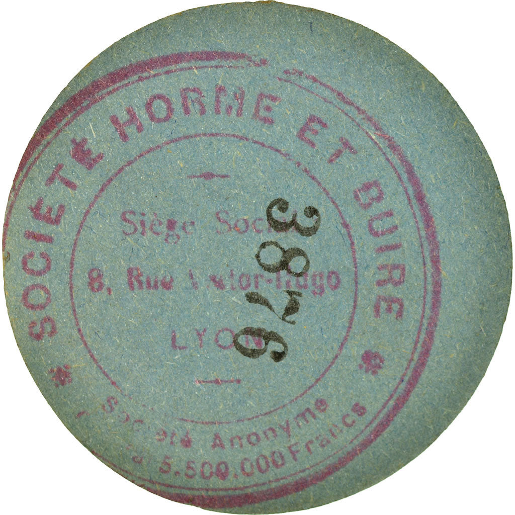 Monnaie, France, Société Horme et Buire, Lyon, 5 Centimes, SUP, Carton