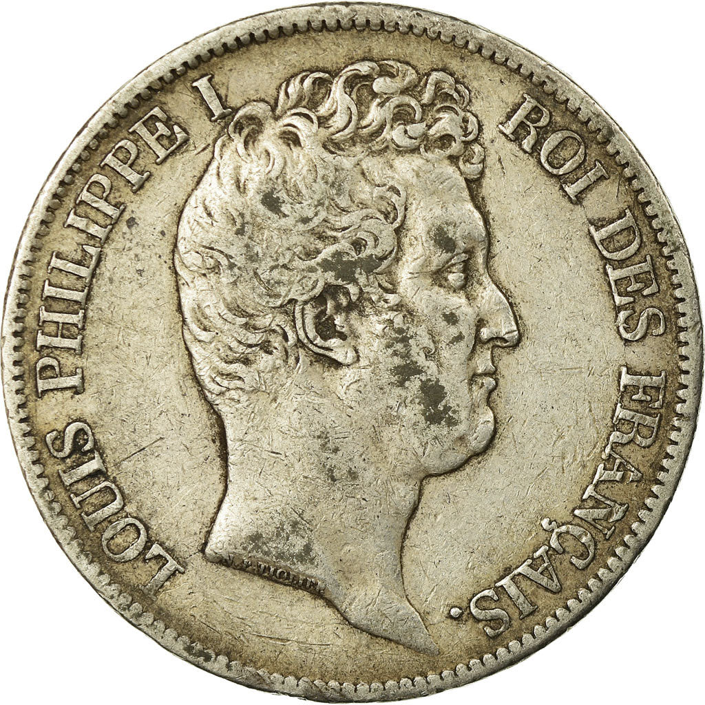 Coin, France, Louis-Philippe, 5 Francs, 1831, Paris, VF(30-35), Silver