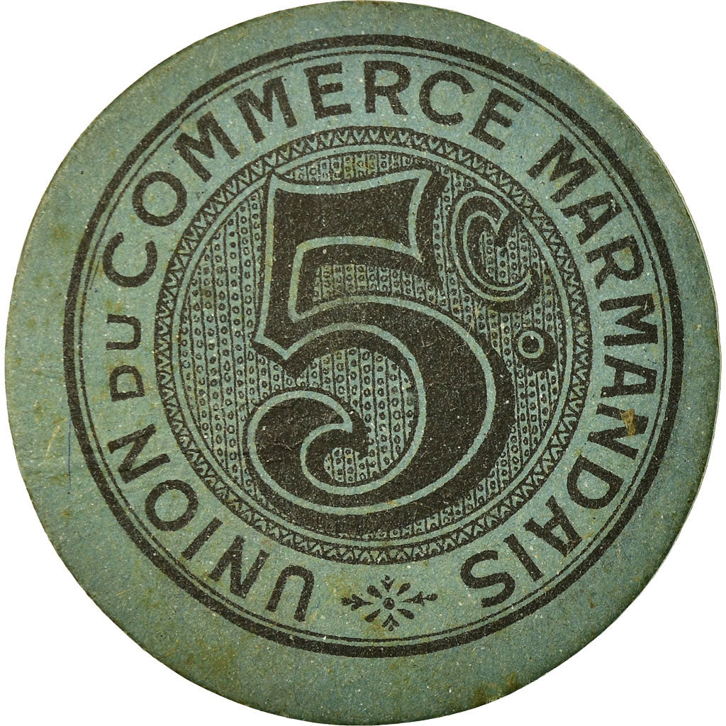 Monnaie, France, Union du Commerce Marmandais, Marmande, 5 Centimes, SUP, Carton