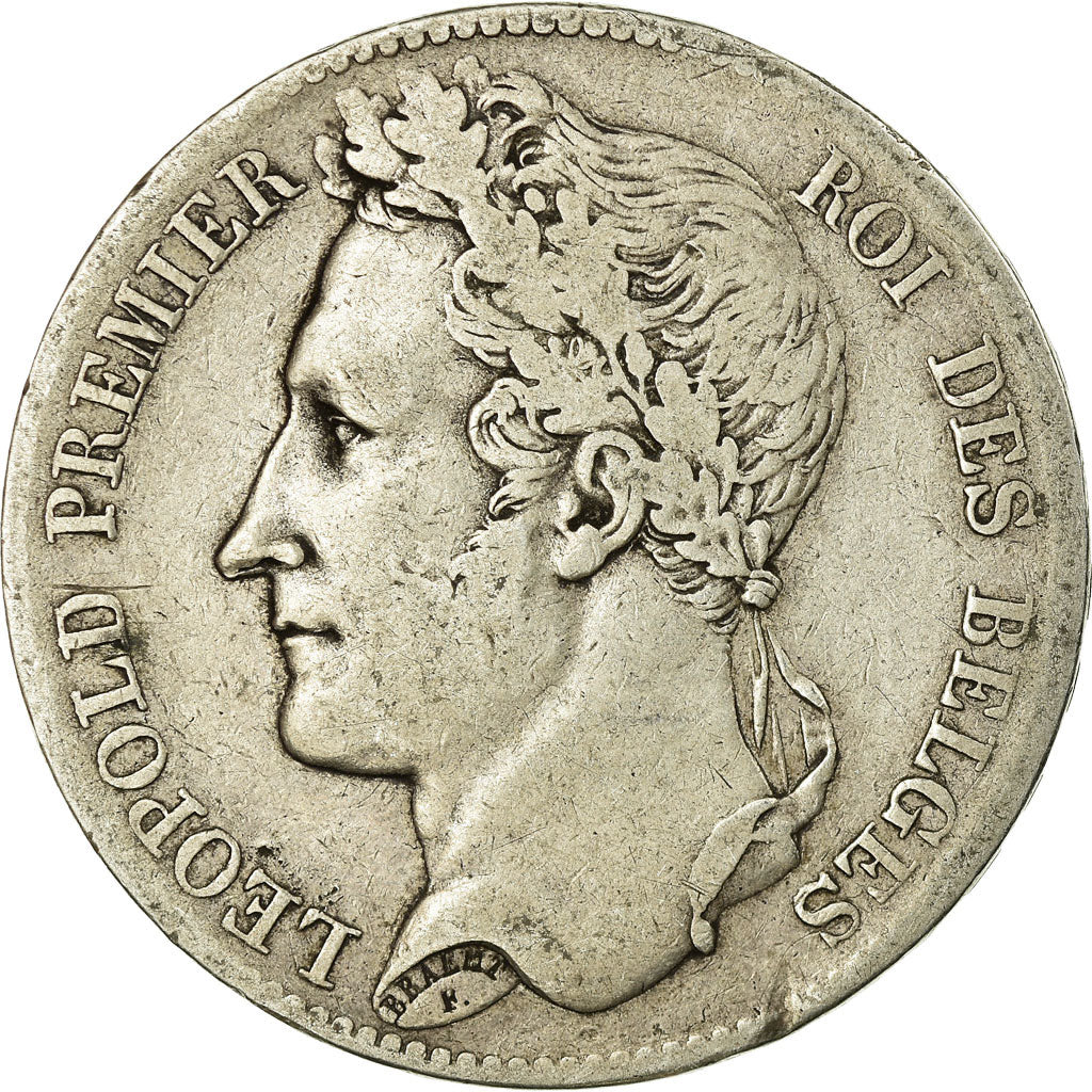 Coin, Belgium, Leopold I, 5 Francs, 5 Frank, 1847, VF(30-35), Silver, KM:3.2
