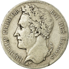 Coin, Belgium, Leopold I, 5 Francs, 5 Frank, 1847, VF(30-35), Silver, KM:3.2