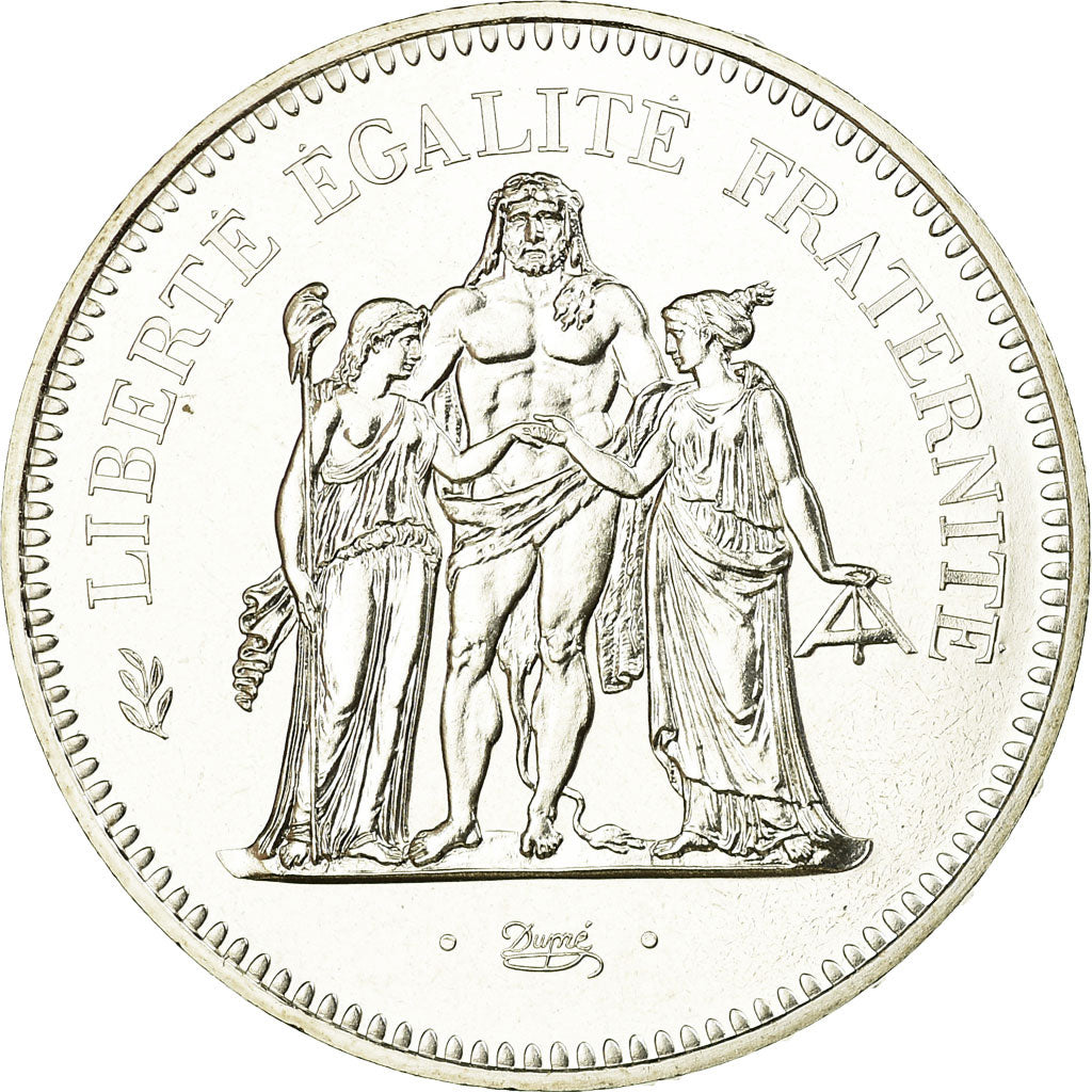 Coin, France, Hercule, 50 Francs, 1980, Paris, MS(65-70), Silver, KM:941.1