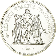 Moeda, França, Hercule, 50 Francs, 1980, Paris, MS(65-70), Prata, KM:941.1