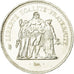 Coin, France, Hercule, 50 Francs, 1977, Paris, MS(64), Silver, KM:941.1