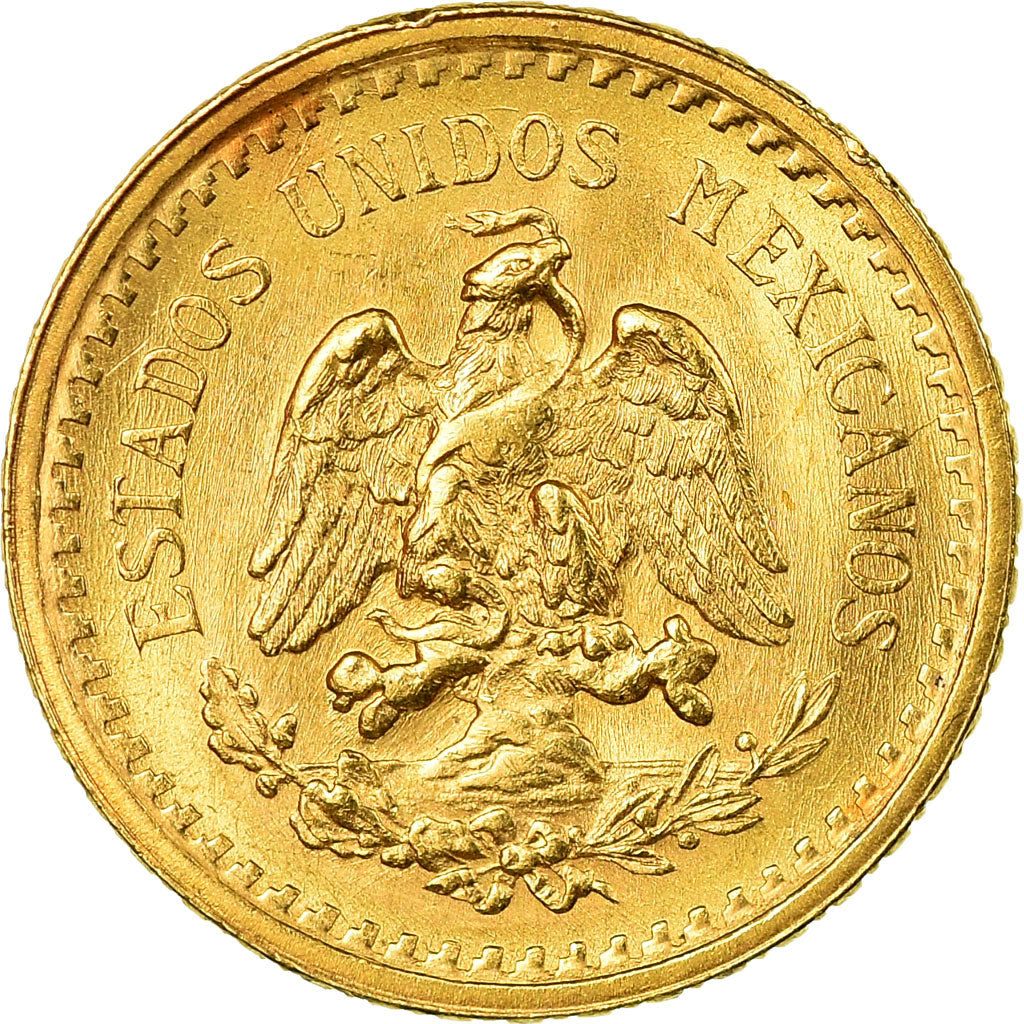 Moneta, Messico, 2-1/2 Pesos, 1945, Mexico City, SPL, Oro, KM:463