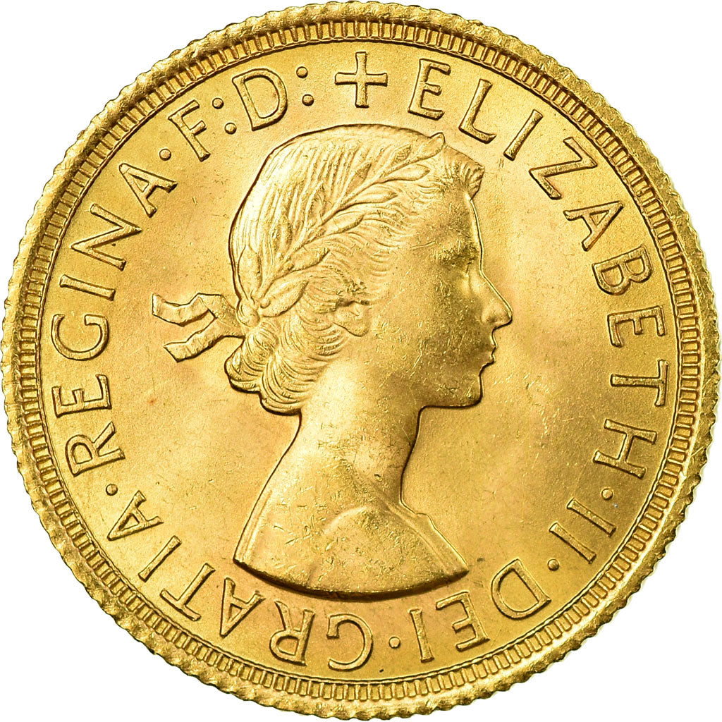 Münze, Großbritannien, Elizabeth II, Sovereign, 1958, UNZ+, Gold, KM:908