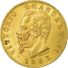 Moneda, Italia, Vittorio Emanuele II, 20 Lire, 1863, Torino, EBC+, Oro, KM:10.1