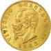 Moneta, Włochy, Vittorio Emanuele II, 20 Lire, 1863, Torino, MS(60-62), Złoto