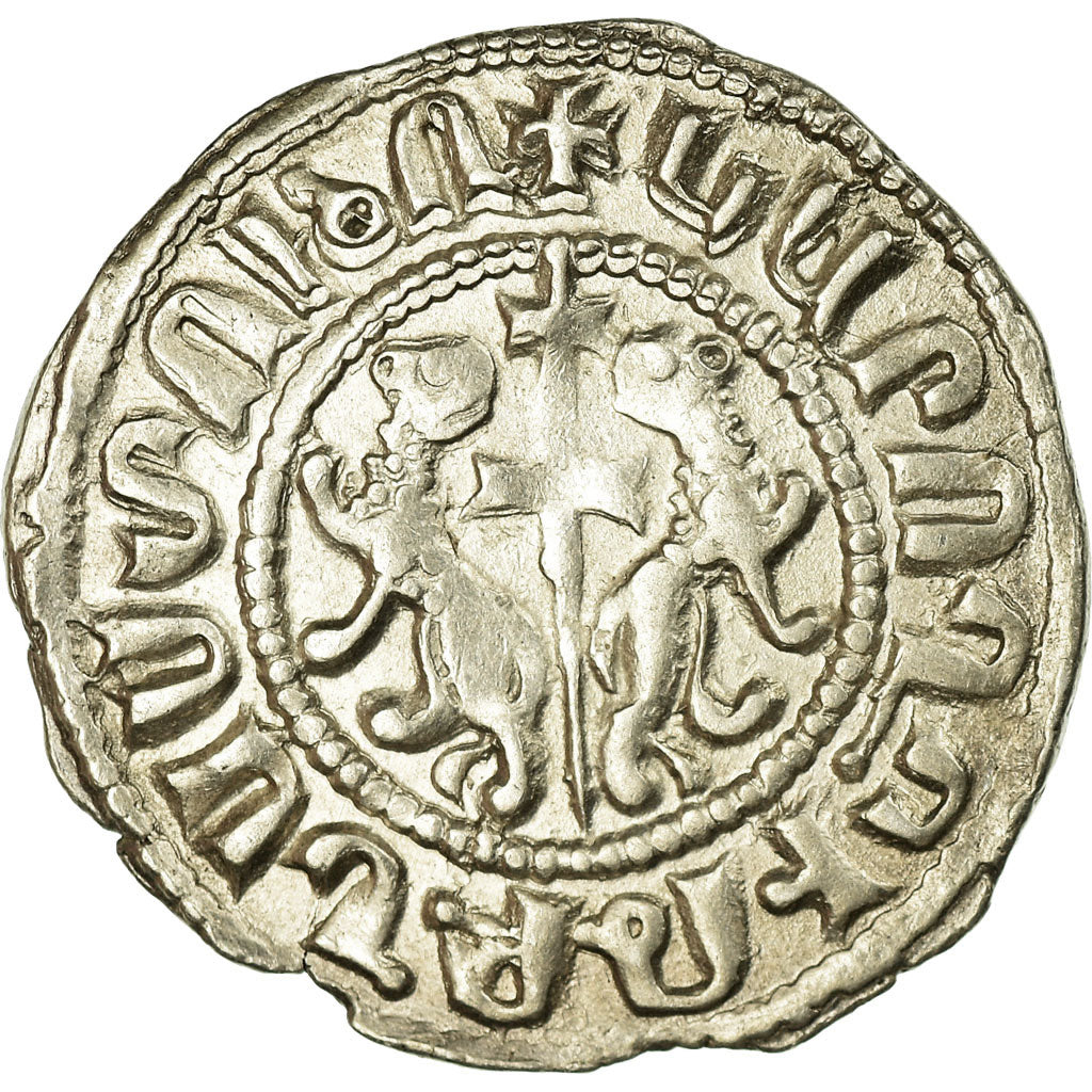 Coin, Armenia, Leon I, Tram, 1198-1219 AD, Sis, AU(50-53), Silver
