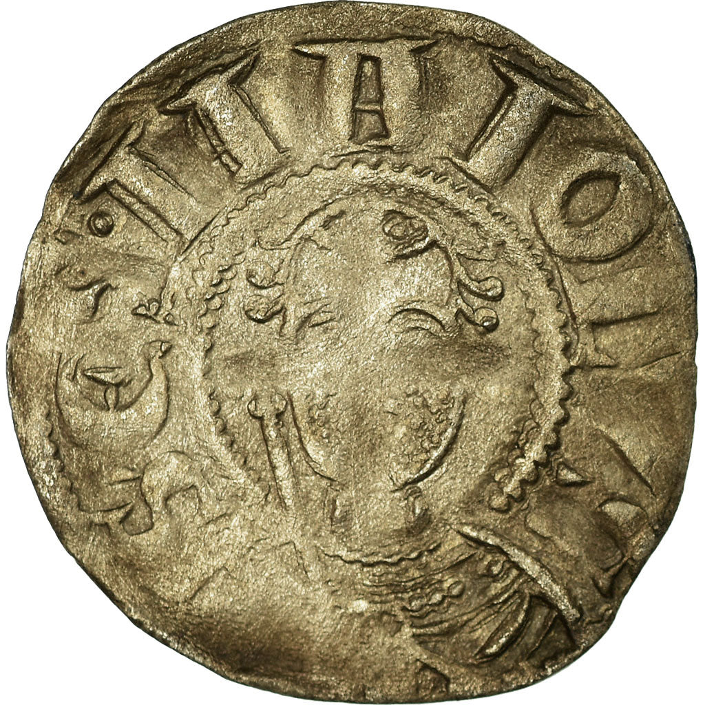 Coin, France, Bourbonnais, Denarius, Souvigny, VF(30-35), Silver, Boudeau:359