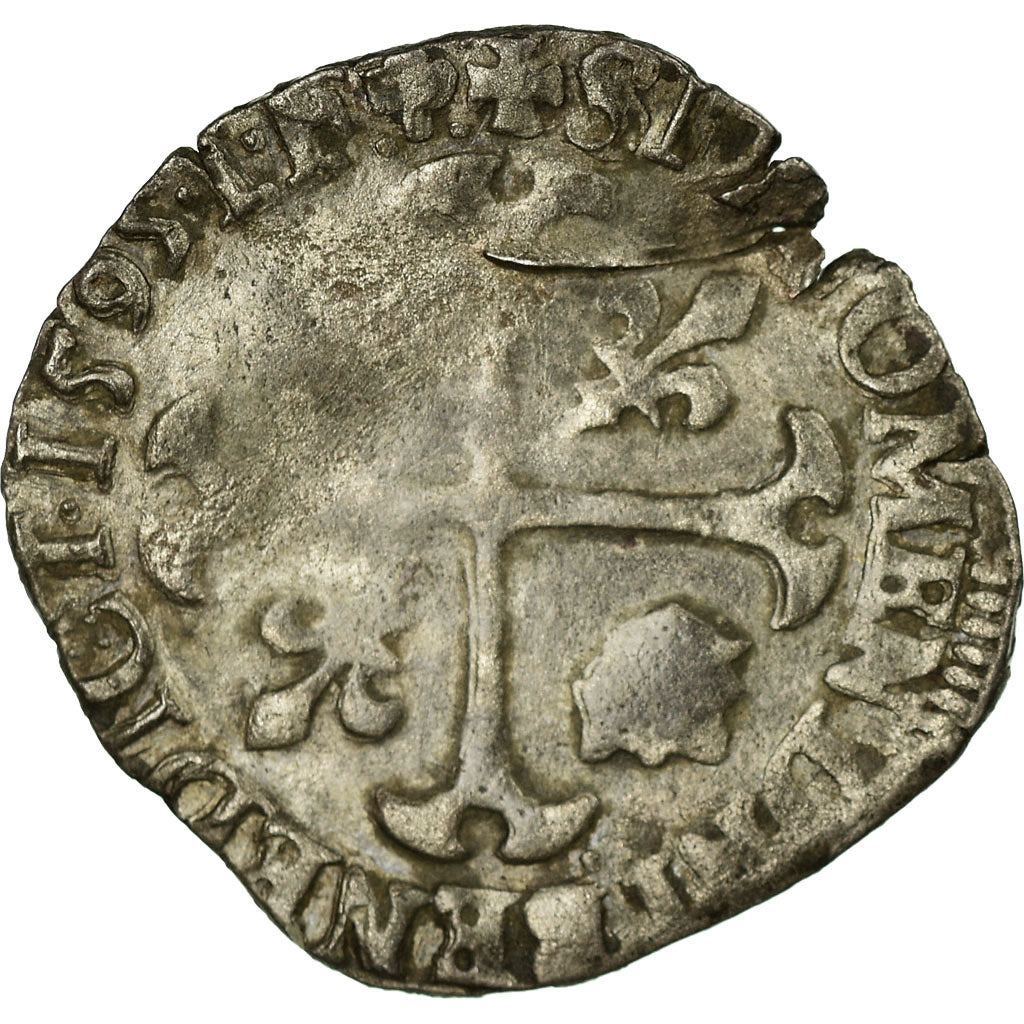 Moneta, Francia, Henri IV, Douzain aux deux H, 1595, Lyon, MB, Biglione