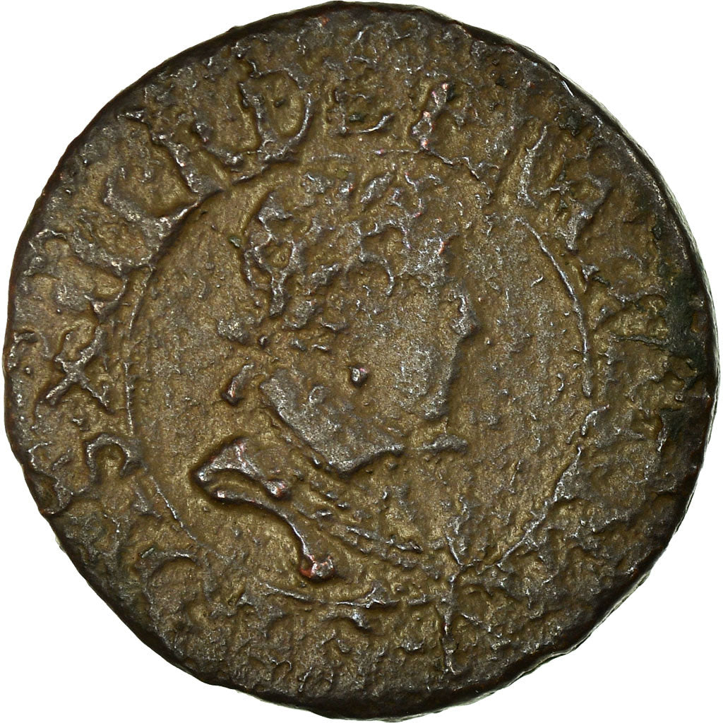 Monnaie, France, Louis XIII, Double Tournois, 1619, Poitiers, TB+, Cuivre