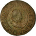 Coin, France, Louis XIII, Double Tournois, 1624, Riom, VF(20-25), Copper