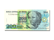Banknote, Brazil, 200 Cruzeiros on 200 Cruzados Novos, KM:225b, UNC(65-70)