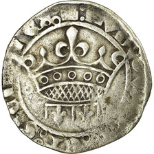 Moneta, Francia, Provence, Louis II d'Anjou, Sol coronat, 1414, Tarascon, MB+
