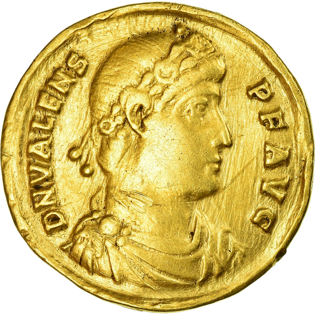 Moneta, Valens, Solidus, 367, Constantinople, BB, Oro, RIC:25b