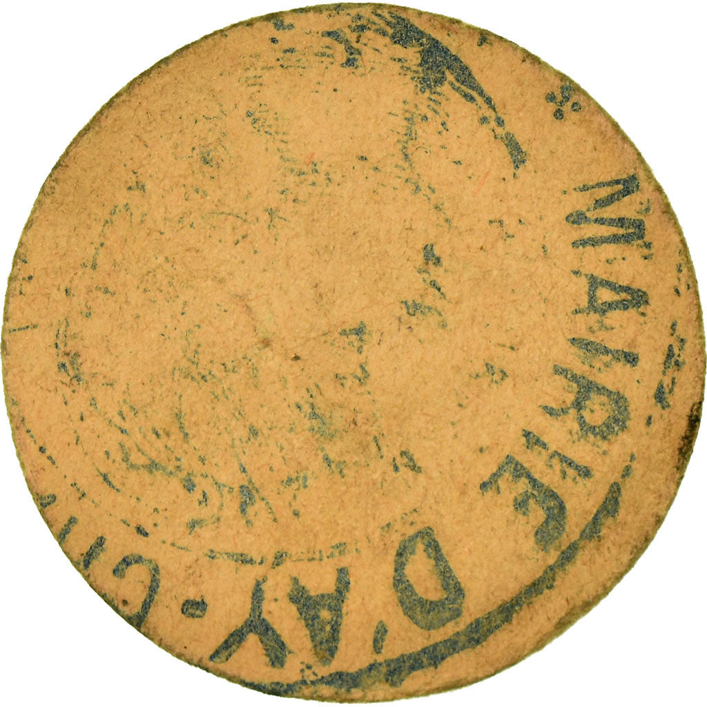 Coin, France, Ville d'Ay, Ay, 5 Centimes, EF(40-45), Cardboard