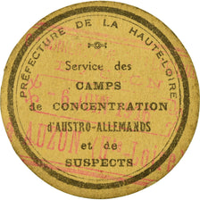 Coin, France, Service des Camps de Concentration, Auzon, 10 Centimes, 1916