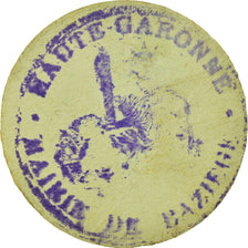 Coin, France, Mairie de Baziège, Baziège, 5 Centimes, EF(40-45), Cardboard